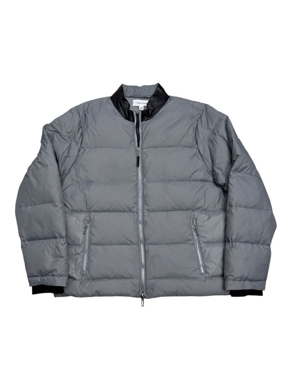 CALVIN KLEIN Goose Down Fill Winter Bomber Puffer Parka Coat Jacket Mens XL
